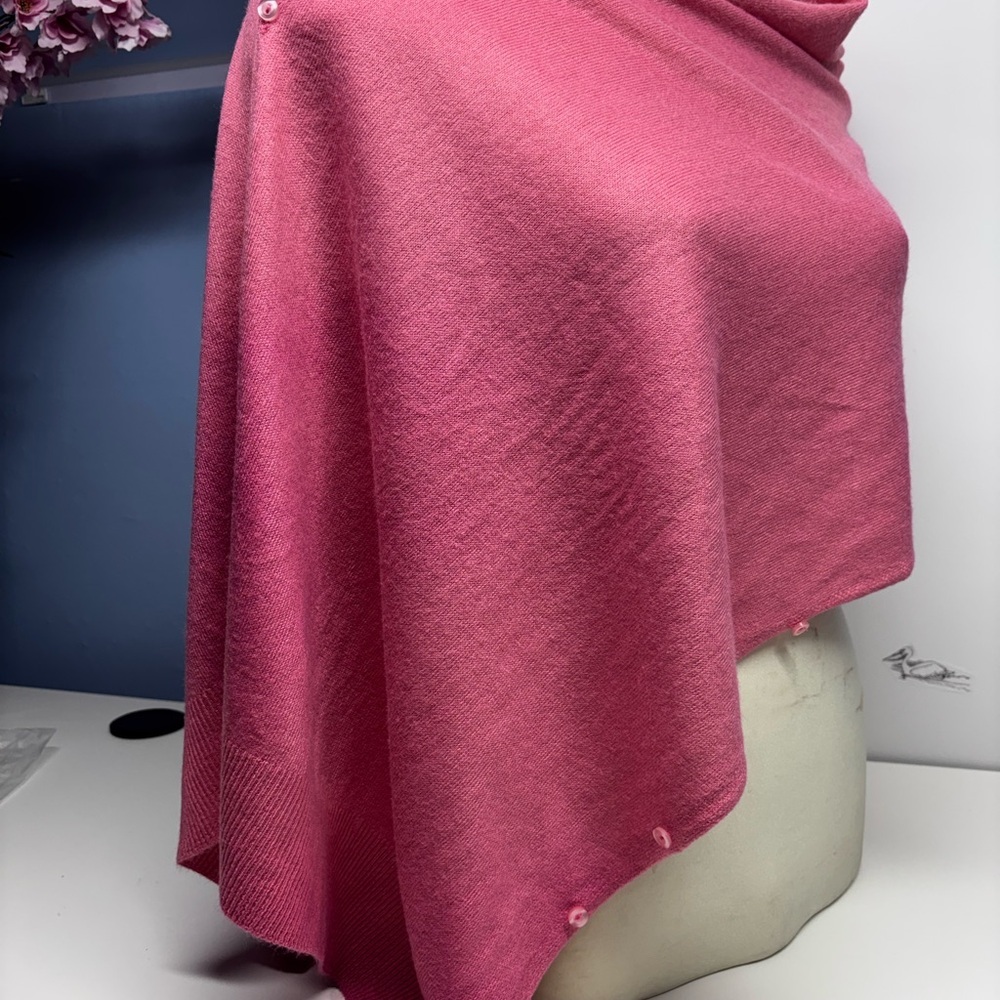 Soft Pink Cardigan Scarf/Shawl for Summer Evenings Multiple Ways to wear - Picture 5 of 5